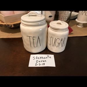 Rae Dunn Tea & Sugar canister